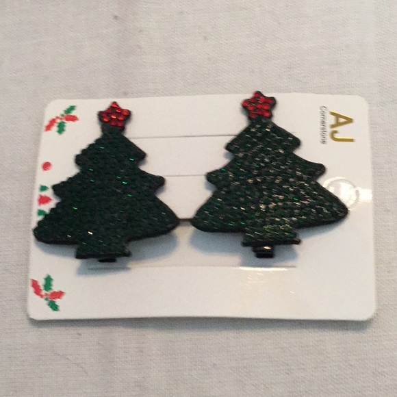 ๐NWT Glitter Rhinestone Holiday Hair Clips Sparkles A Closet Must Have๐ - Picture 3 of 7